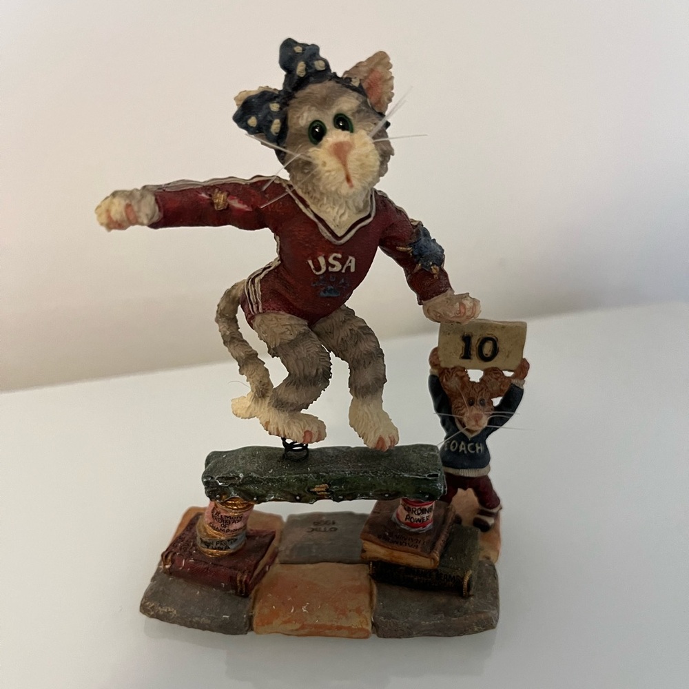 Dominique Surefoot with Coach Colby -Purrstone Collection from Boyd’s Bears